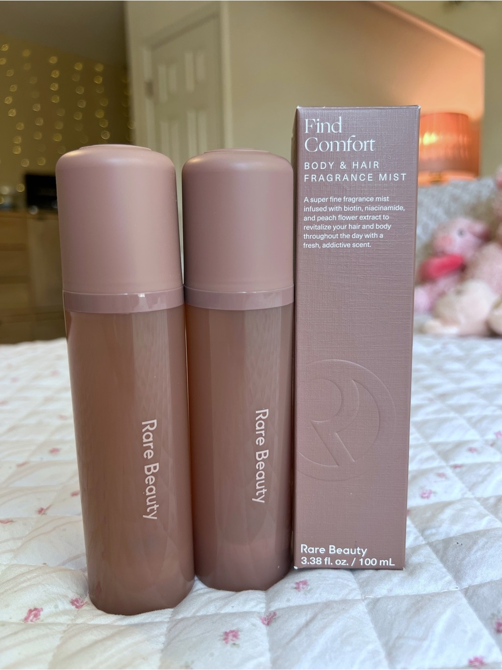 2 Pack Rare Beauty Find Comfort Body & Hair Fragrance Mist 3.38 oz New
